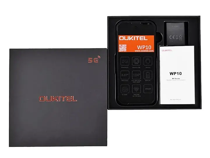 Захищений смартфон Oukitel WP10 8/128GB АКБ 8 000мАг 5G Black - фото 6