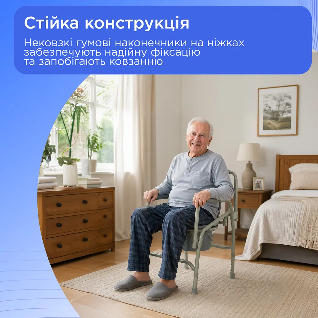 Туалетний стілець з відкидними опорами Doctor Life 10748/Y (10748/Y-2307) - фото 6