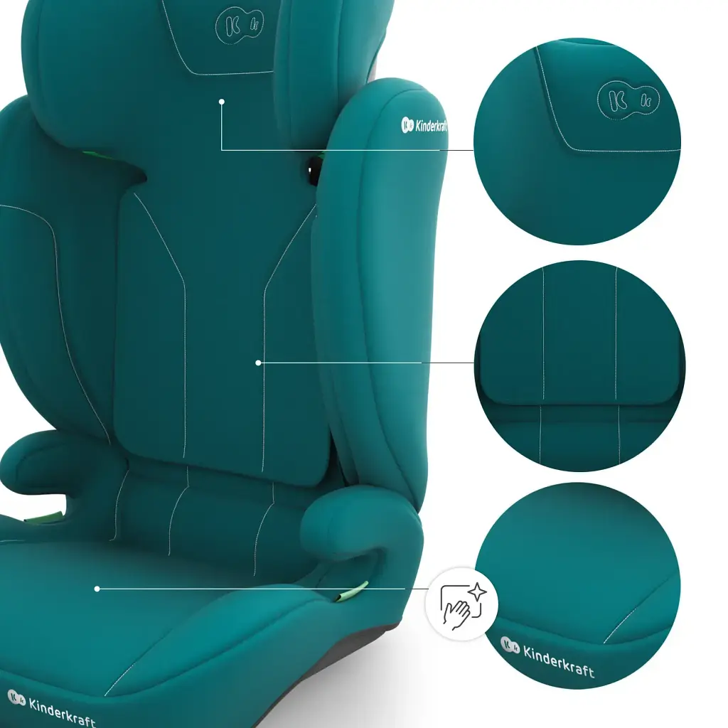 Автокрісло Kinderkraft i-Spark 2 Plus i-Size Green (KCISPA02GREPL00) - фото 9