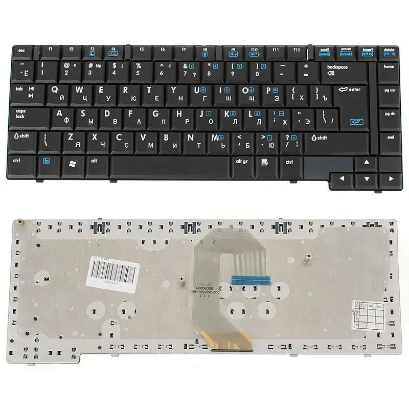 Клавіатура для ноутбука HP (Compaq: 6710b, 6710s, 6715b, 6715s) rus, black - фото 2