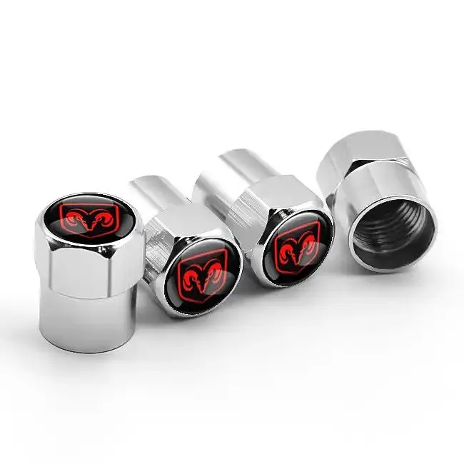 Ковпак вентиля колеса Dodge 4 шт Тюнінг Сірі - фото 2