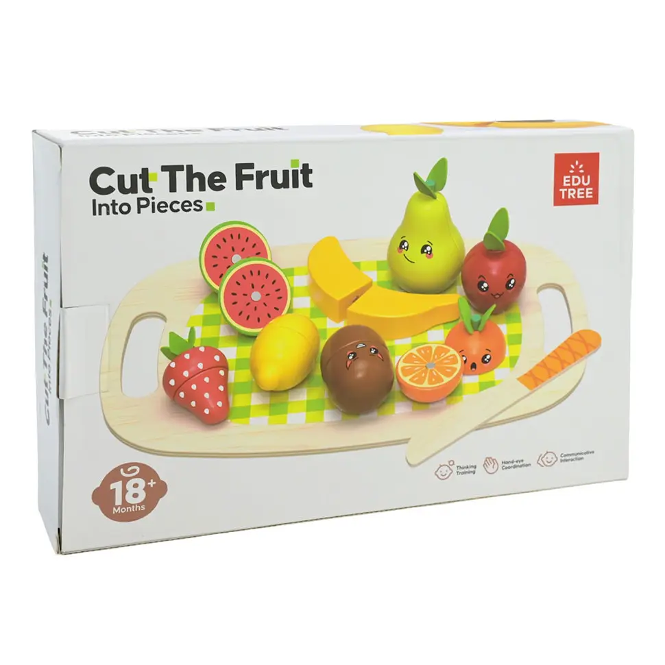 Дитяча дерев’яна іграшка "Фрукти" C9414 фрукти на магнітах, дощечка - фото 3