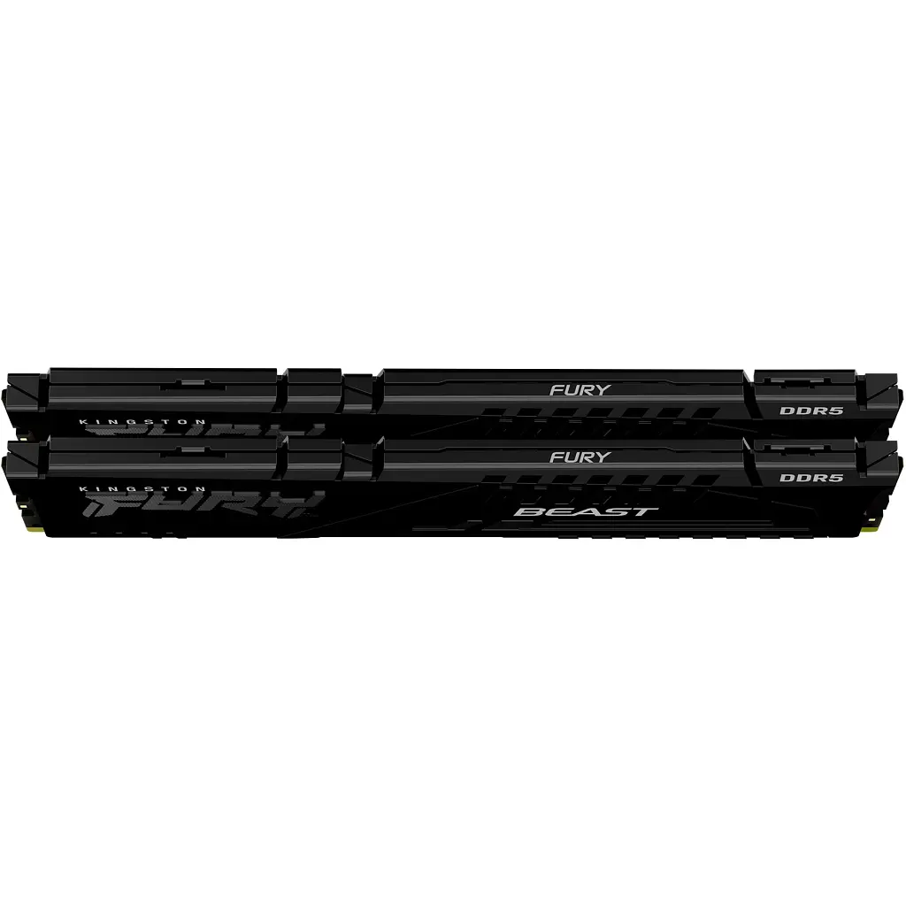 Модуль пам'яті для комп'ютера DDR5 64GB (2x32GB) 5600 MHz FURY Beast Black Kingston Fury (ex.HyperX) (KF556C40BBK2-64) - фото 3