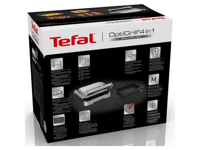 Електрогриль притискний Tefal OptiGrill 4in1 GC774D10 - фото 3