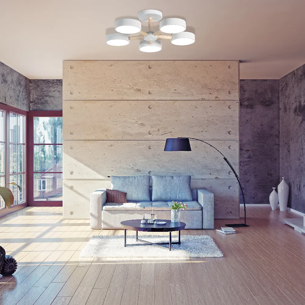 Светодиодная накладная люстра Ardero AL6195ARD SCANDY 65Вт белый - фото 3