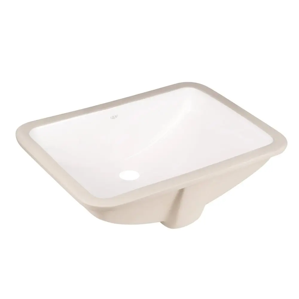 Умивальник Qtap Stork врізний прямокутний 530x370x200 мм White + донний клапан PU02O, Білий - фото 4