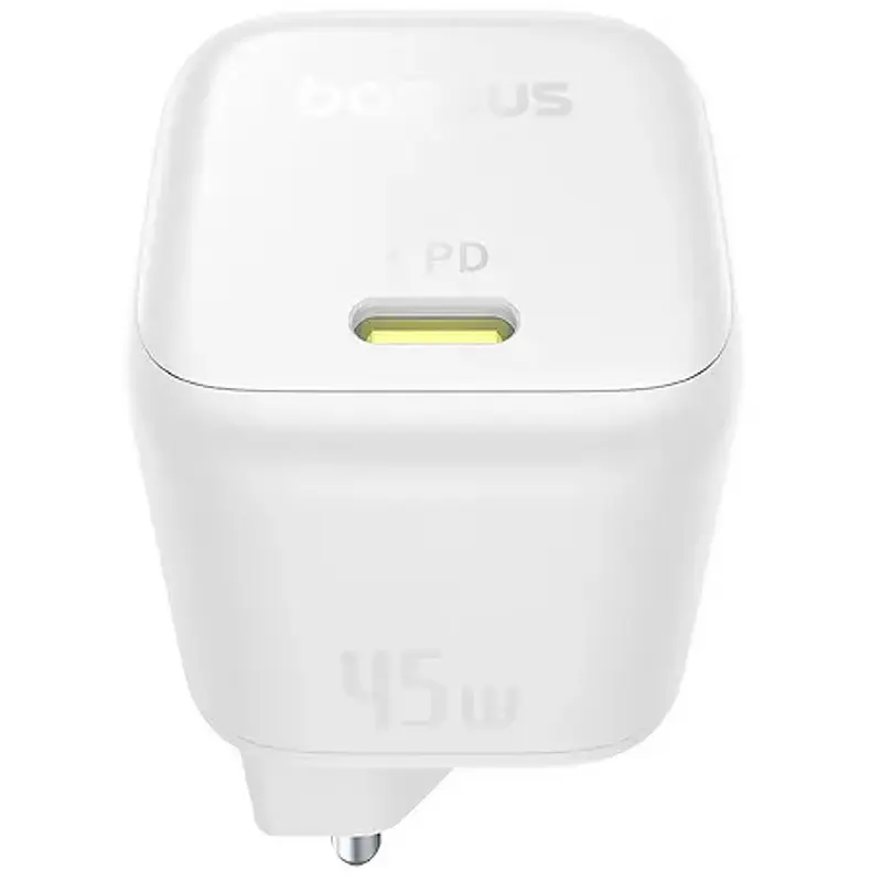 МЗП Baseus PicoGo GaN Fast Charger 45W (1USB-C) (P10176800) Moon White - фото 3