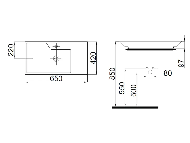 Раковина IDEVIT Lara 0201-4655 - фото 3