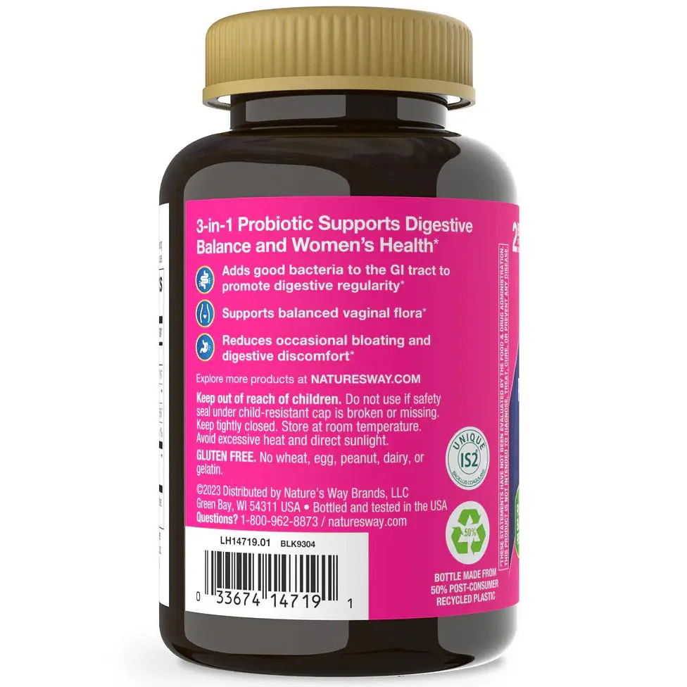 Пробіотики для жінок Nature's Way Women's Probiotic Gummy 3в1 смак апельсина 50 жувальних цукерок - фото 2