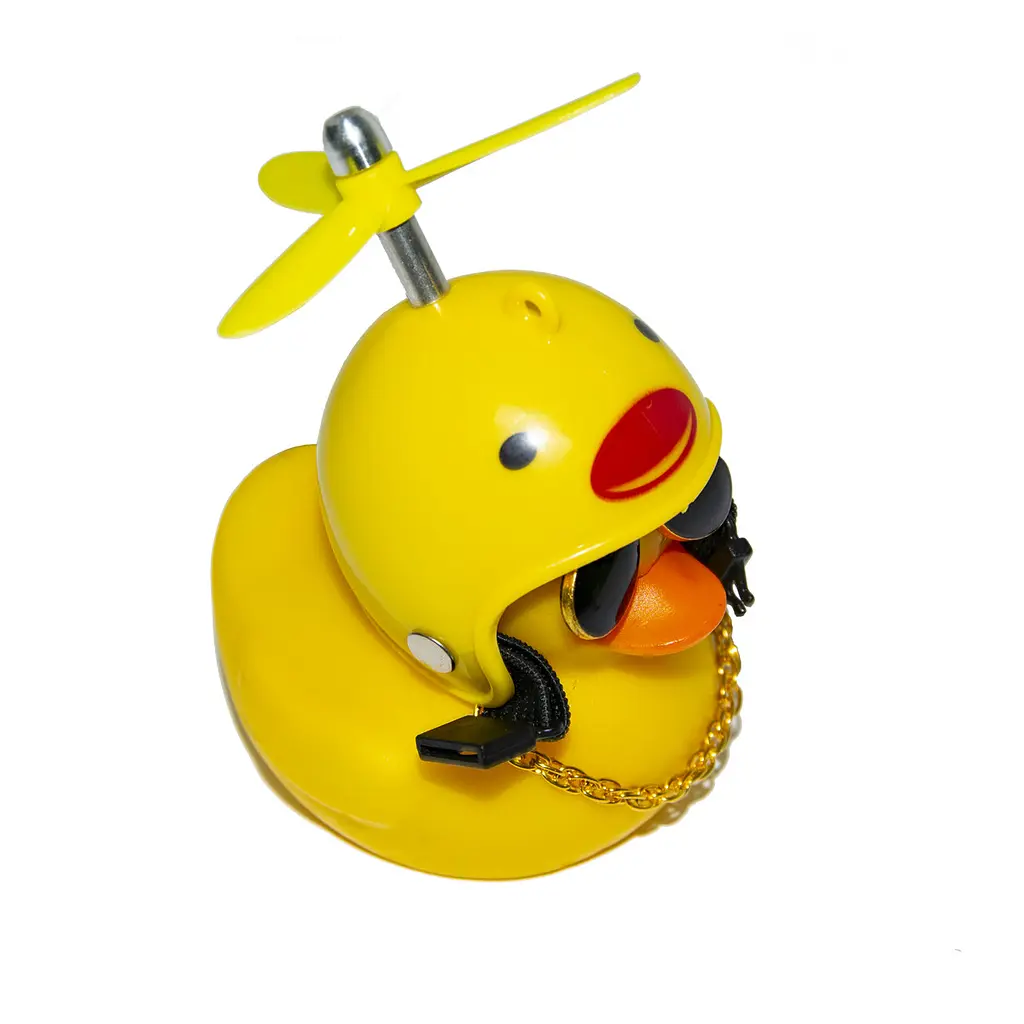 Качечка в шоломі в машину Red Broken Duck Шолом Качечка качка на торпеду - фото 3