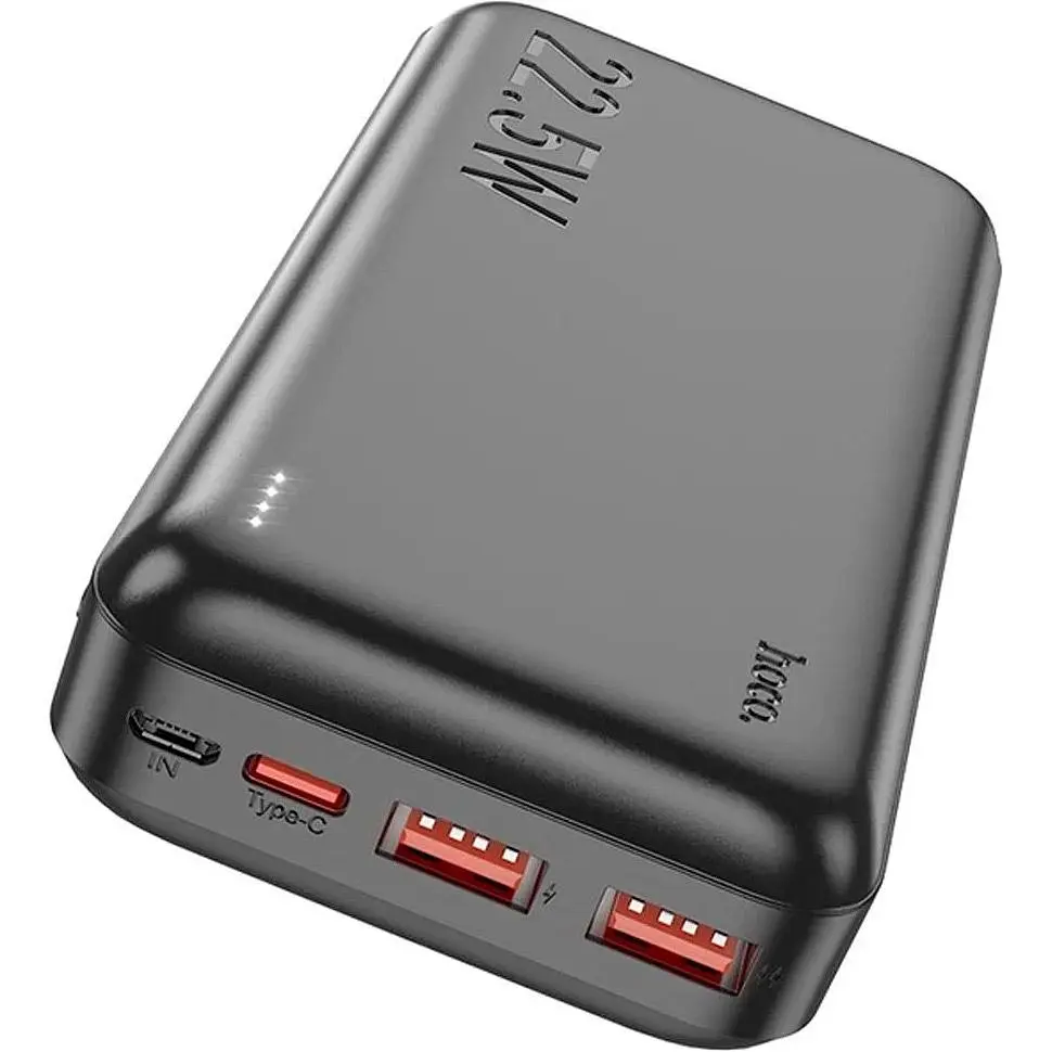 Зовнішній акумулятор Hoco J101A Astute 20000mAh 22.5W Black [101152] - фото 3