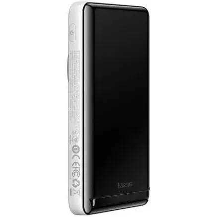 Портативная батарея Baseus Magnetic Bracket Overseas Edition 20W 10000mAh белая PPCX000202 - фото 6