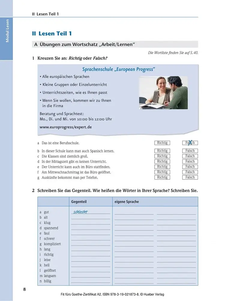Fit furs Goethe-Zertifikat A2 Deutschprüfung für Erwachsene mit Audio-CD - фото 2