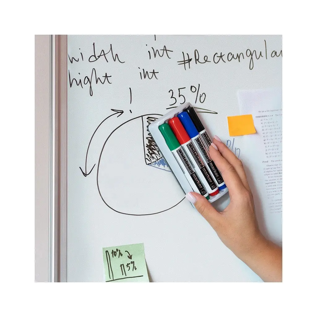 Набір маркерів Axent Whiteboard D2800: 4 маркери та магнітний тримач-губка (D2800-80) - фото 3