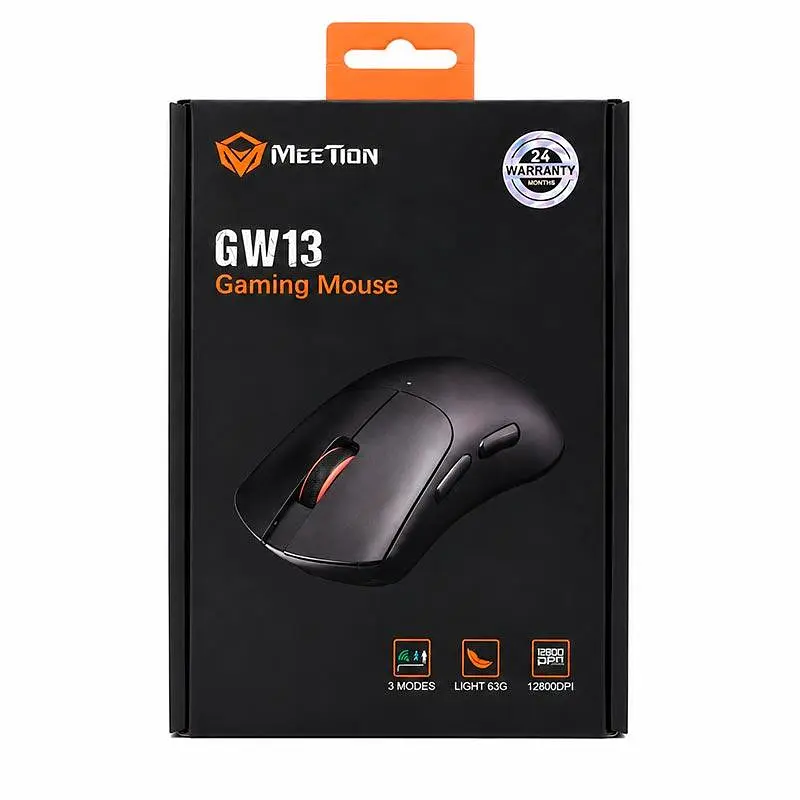 Миша Meetion Gaming mouse GW13 |800-12800DPI, 2.4G/BT/USB-C| - фото 2