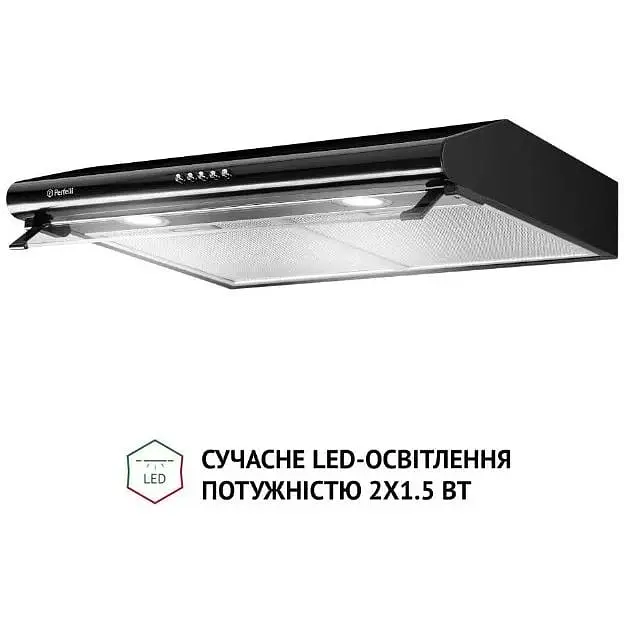 Витяжка пласка Perfelli PL 6042 BL LED - фото 2