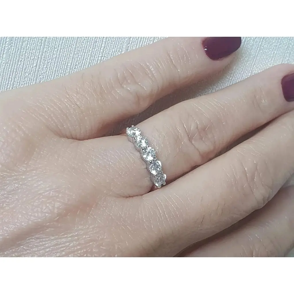 Золоте кільце Харківська ювелірна фабрика з фіанітами. 80469 16,5 - фото 2