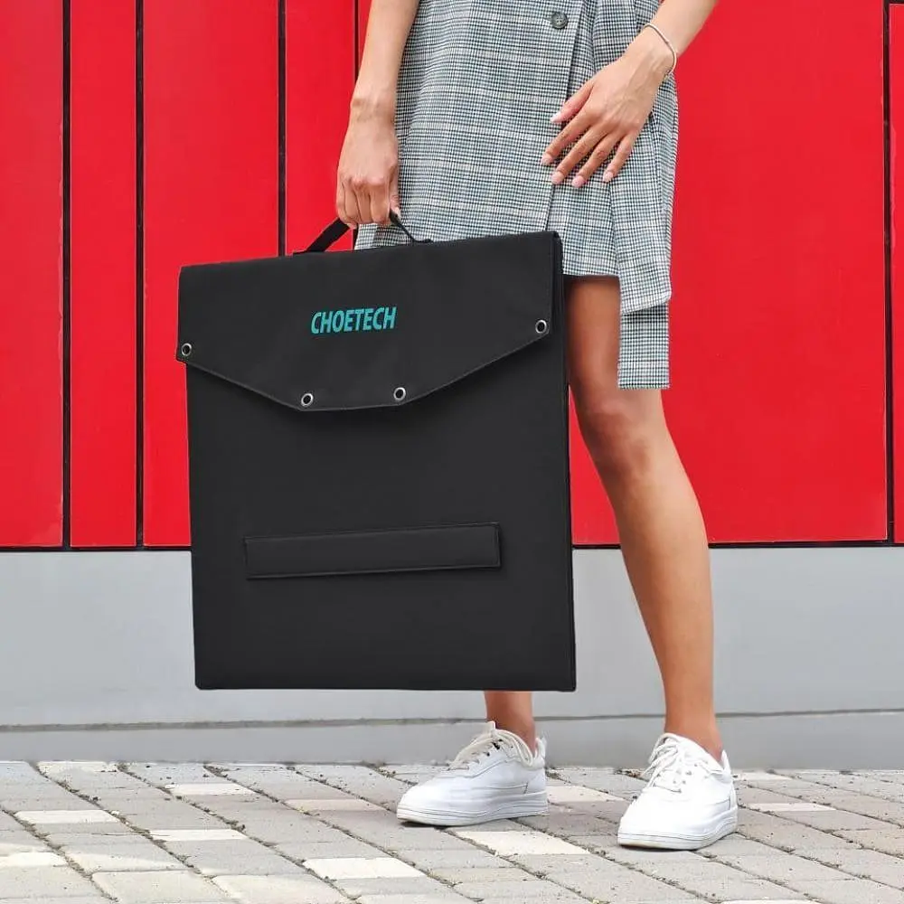 Сонячна панель Choetech 80W black 80 Вт / 5 В, 7 В, 9 В, 12В, 18В (37706) - фото 4
