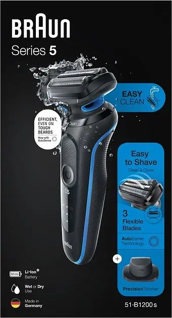 Електробритва BRAUN Series 5 51-B1200S BLUE - фото 4