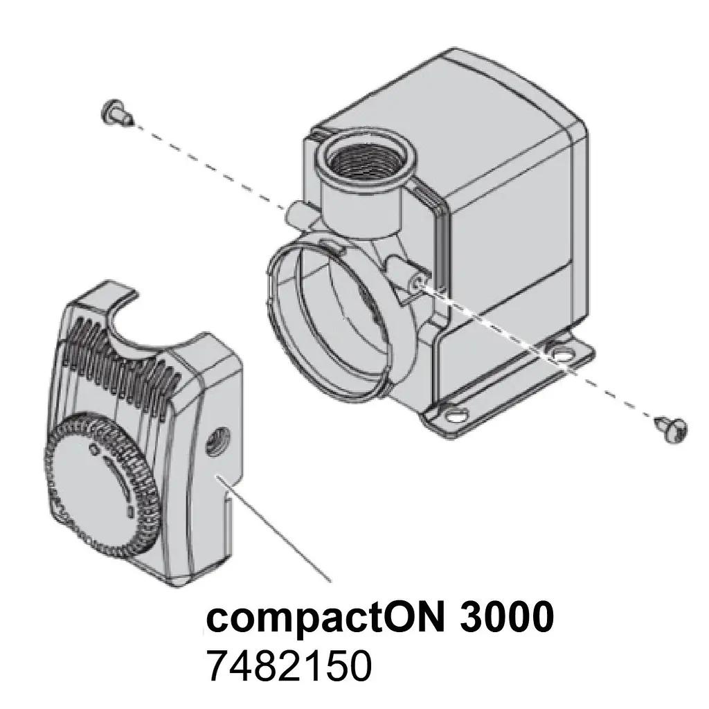 Кришка насоса для EHEIM compactON 3000 з регулятором (7482150) - фото 3