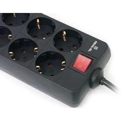 Мережевий фільтр живлення REAL-EL RS-8 Protect 5m, black (EL122300024) - фото 3