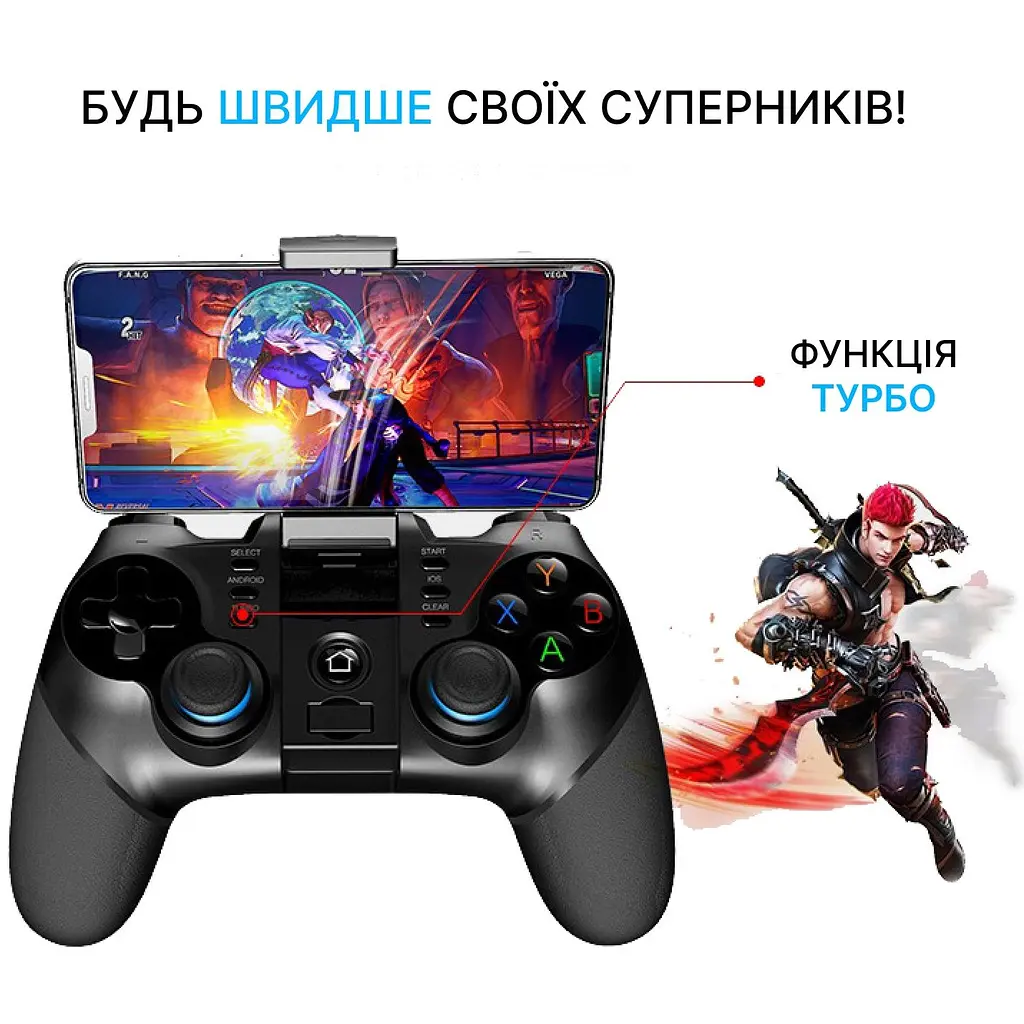 Геймпад iPega Bluetooth Black бездротовий (PG-9156) - фото 11