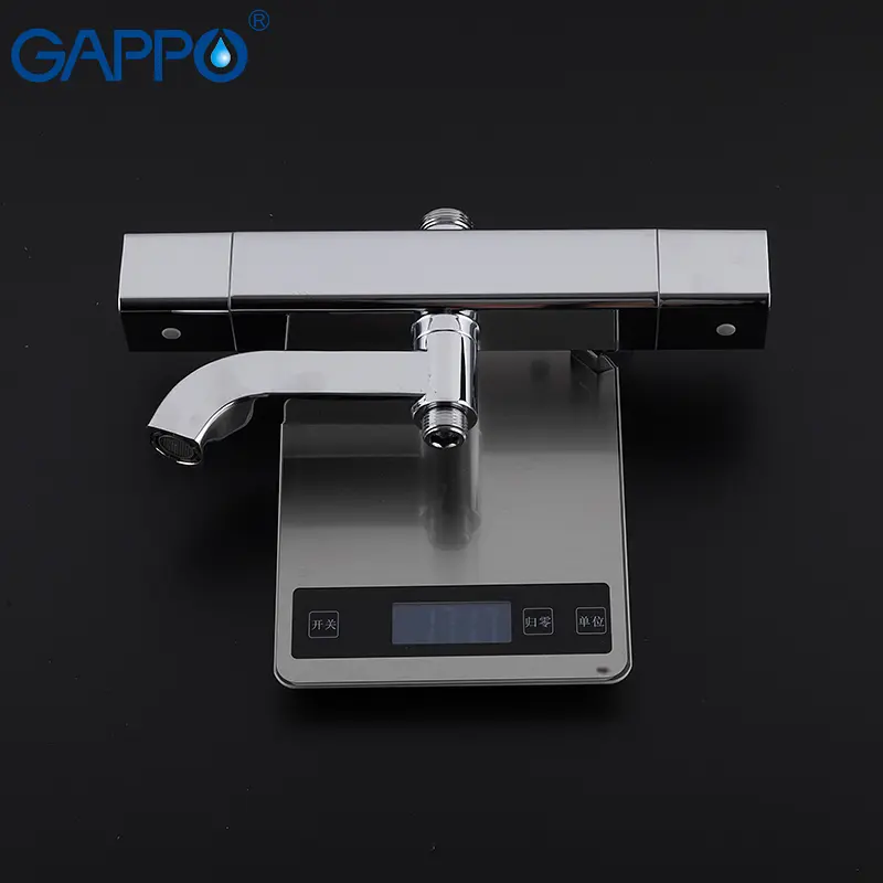 Душевая система с термостатом Gappo 1/3 G2491, Хром - фото 4
