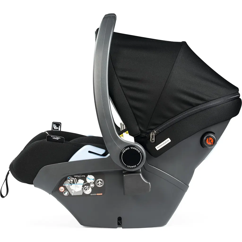 Автокресло Peg-Perego Primo Viaggio Lounge Black Shine, черное (IMLO000000DX13) - фото 3