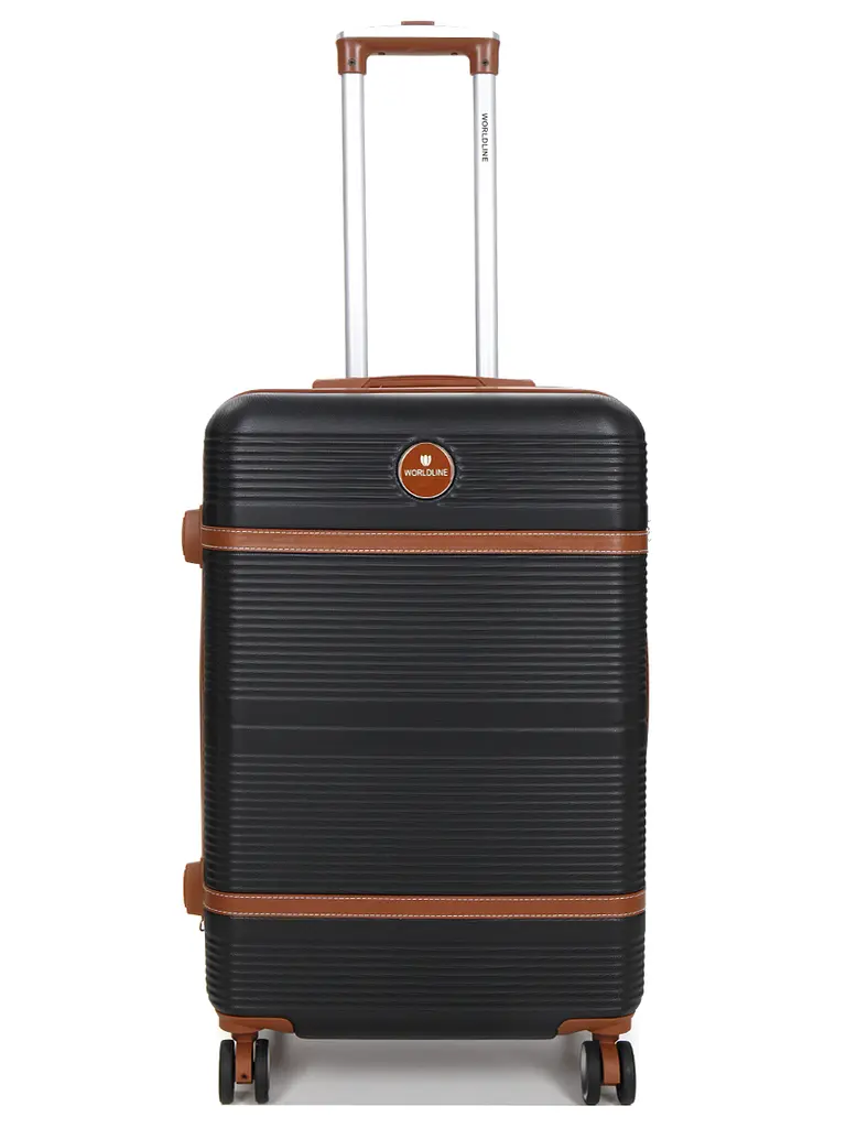 Валіза середня M ABS-пластик Worldline Airtex 629 67×45×27см 74л Чорна - фото 2