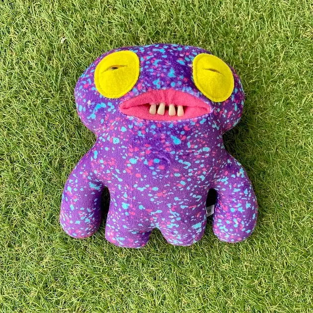 М'яка іграшка монстрик із зубами Фуглер Sunti Fuggler Funny Ugly Monster Фаглер зубастик 22см Фіолетовий Сквідж - фото 2
