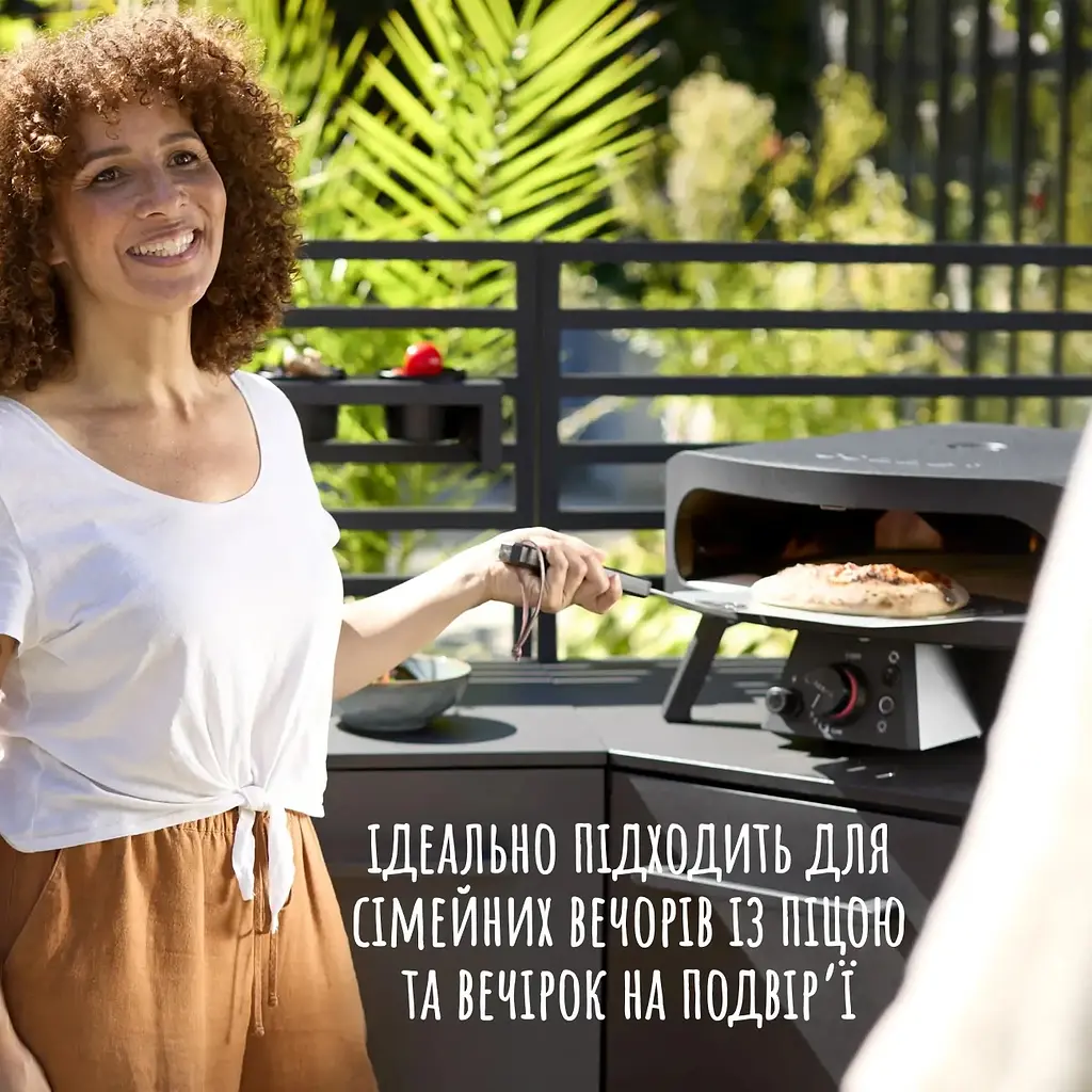 Мультифункціональна газова піч для піци Cozze 17 Classic Rotate Black Edition (90437) - фото 11