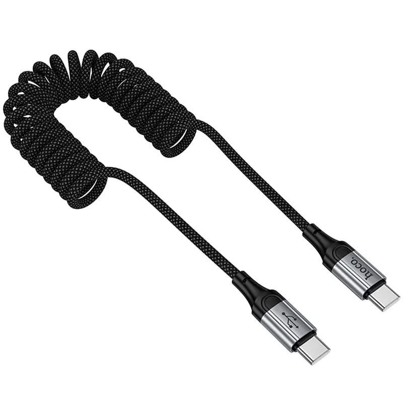 Дата кабель Hoco X121 Nuevo Type-C to Type-C 60W 1.5 м Black - фото 3