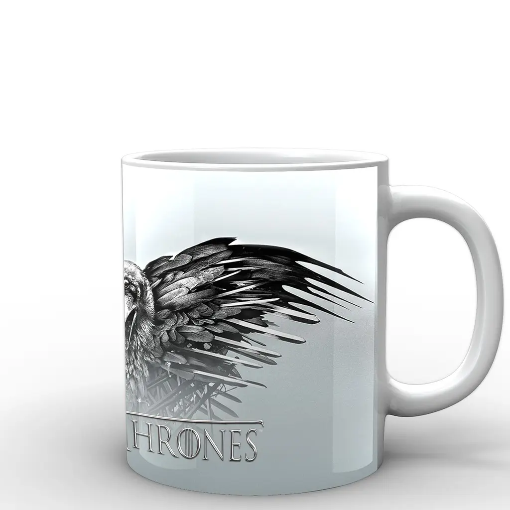 Кухоль GeekLand Game of Thrones ворон з лого GT.02.034.378 330 мл білий - фото 2