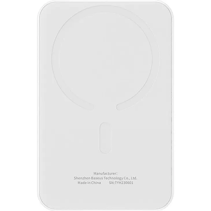 Внешний аккумулятор Baseus Magnetic Mini 5000mAh 20W White (P10022107223-00) [117952] - фото 5