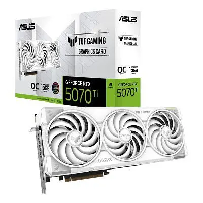 Відеокарта ASUS GeForce RTX5070 Ti 16GB TUF OC WHITE GAMING (TUF-RTX5070TI-O16G-WHITE-GAMING) - фото 10