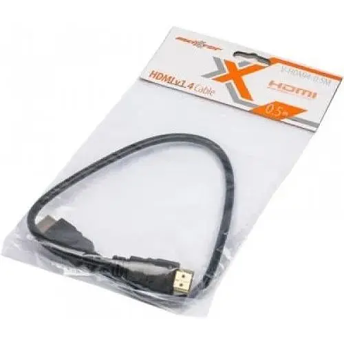 Кабель HDMI - HDMI 0.5m Maxxter v1.4 V-HDMI4-0.5M - фото 2