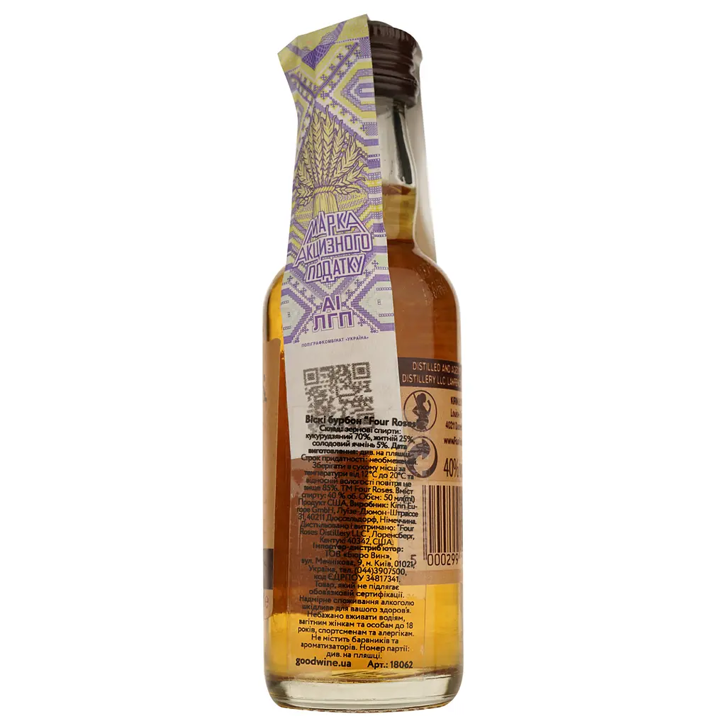 Виски Four Roses Bourbon 40% 0.05 л - фото 3