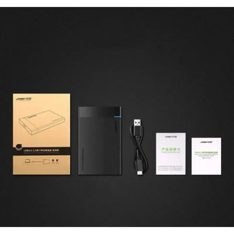 Кишеня зовнішня Ugreen USB 3.0 to M.2 SATA SSD US221 black (30848) - фото 4