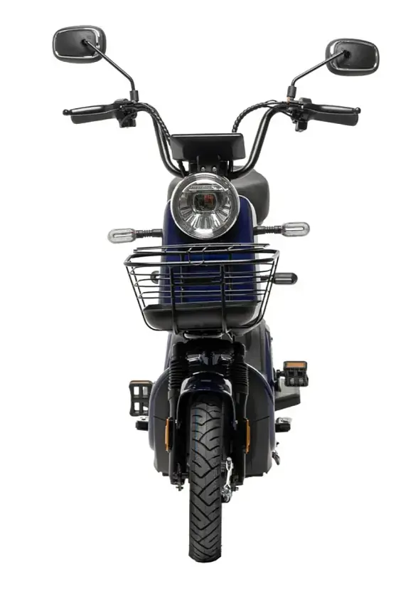 Электроскутер Двухместный Crosser CR2 (800W, 60V, 24Ah, графеновый АБК) Синий - фото 5