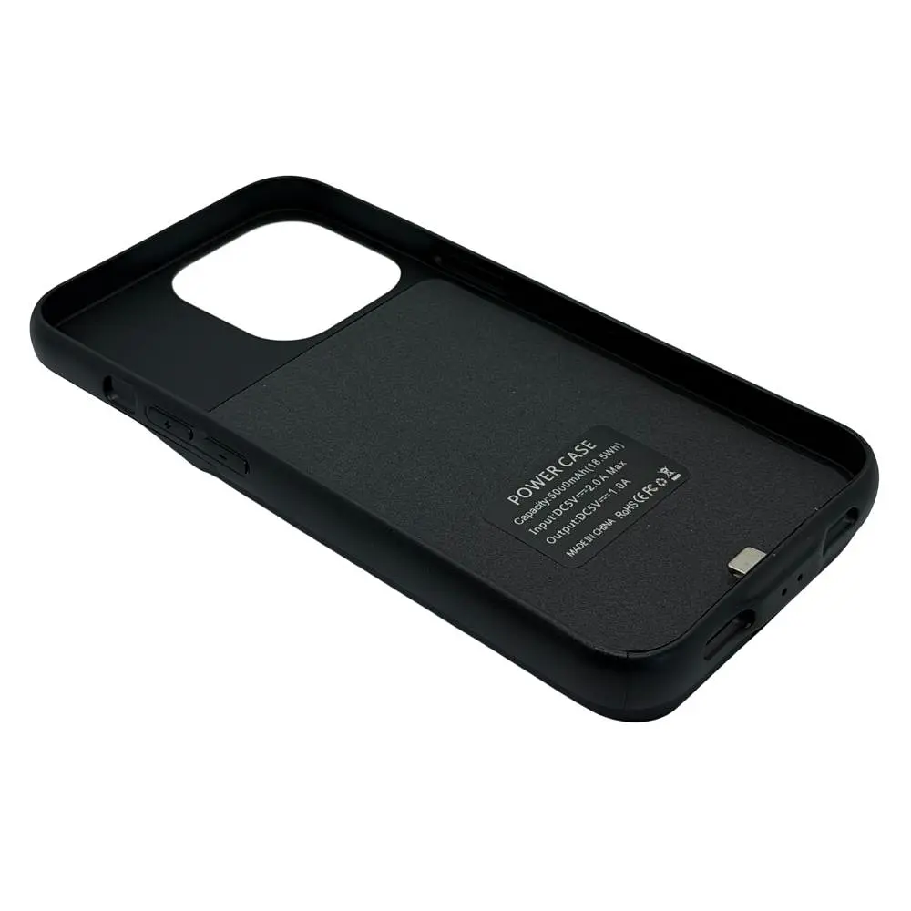 Чохол-акумулятор XON PowerCase для iPhone 13 Pro 5000 mAh Чорний (PCBS1113350B 4760) - фото 5