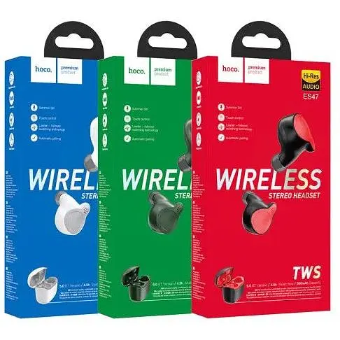 Наушники беспроводные Hoco ES47 Shelly TWS Bluetooth с кейсом - фото 2