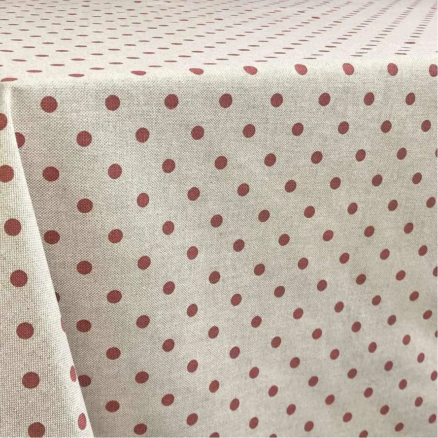 Скатерть Прованс Глория Горох 180х133 см красный (14634) - фото 2
