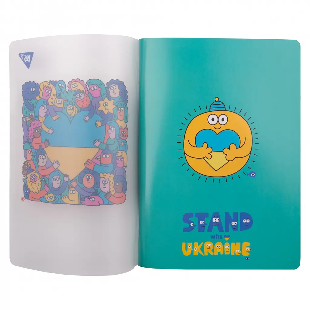 Зошит для записів Yes Stand with Ukraine А5 70 аркушів у клітинку (681859) - фото 2