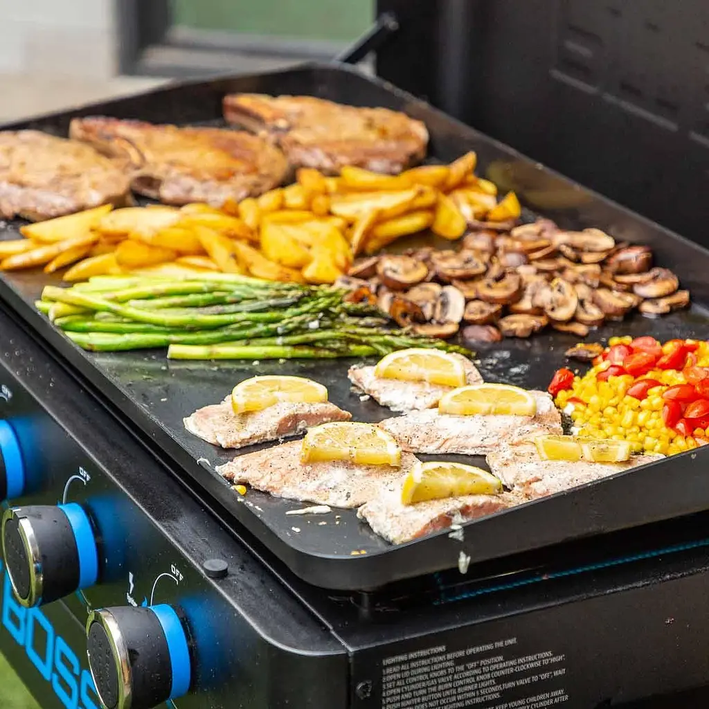 Портативный газовый гриль-планча Pit Boss Ultimate на 4 горелки, съемный, со столом (10813) - фото 10