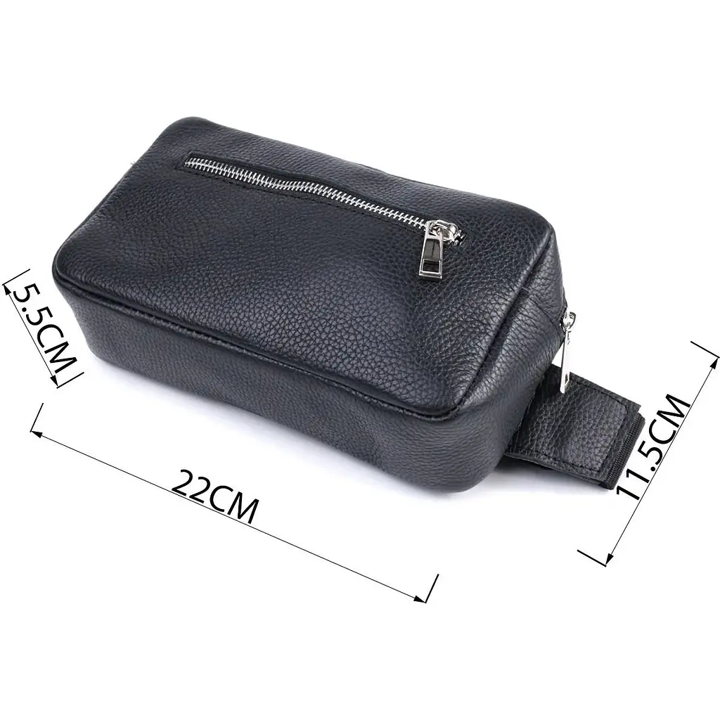 Сумка-бананка Shvigel 22826 21х11.5х5.5 см Чорна - фото 6