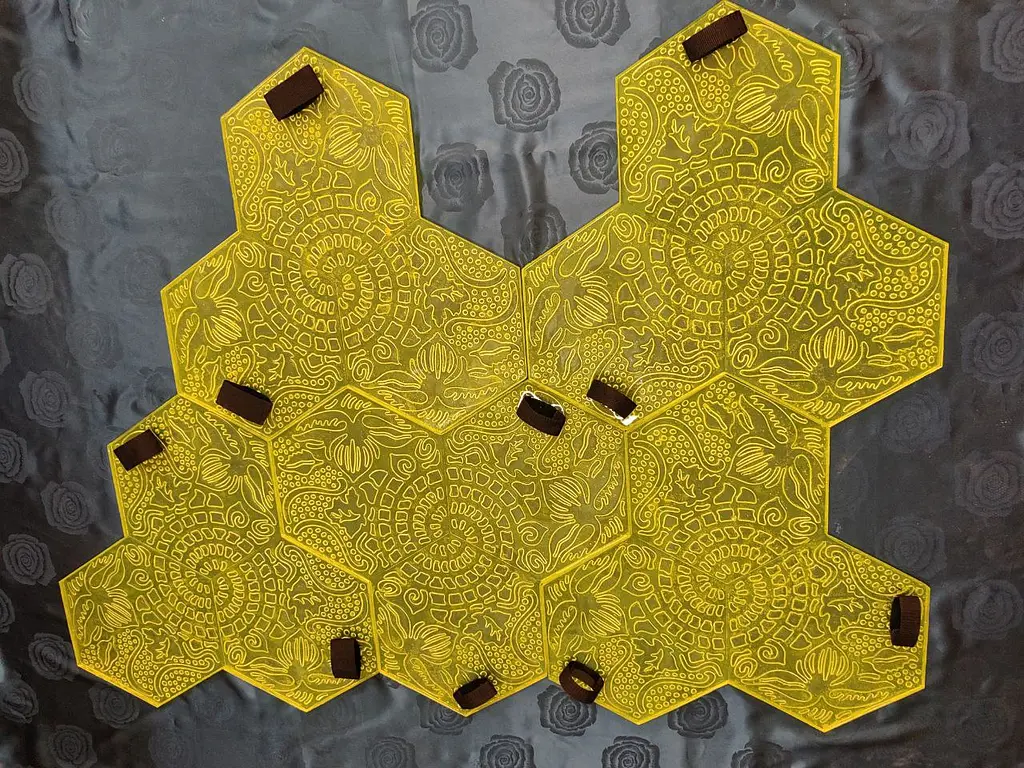 Гнучкий поліуретановий штамп - форма для відбитку по бетону та штукатурці A.N.B. ГАУДІ шестигранник - фото 9