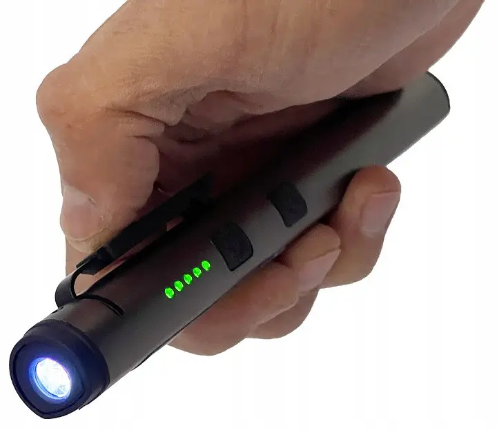 Фонарик светодиодный алюминиевый (COB+LED) с УФ лазером и магнитом Pen Light PROTESTER hoz0014485 - фото 6