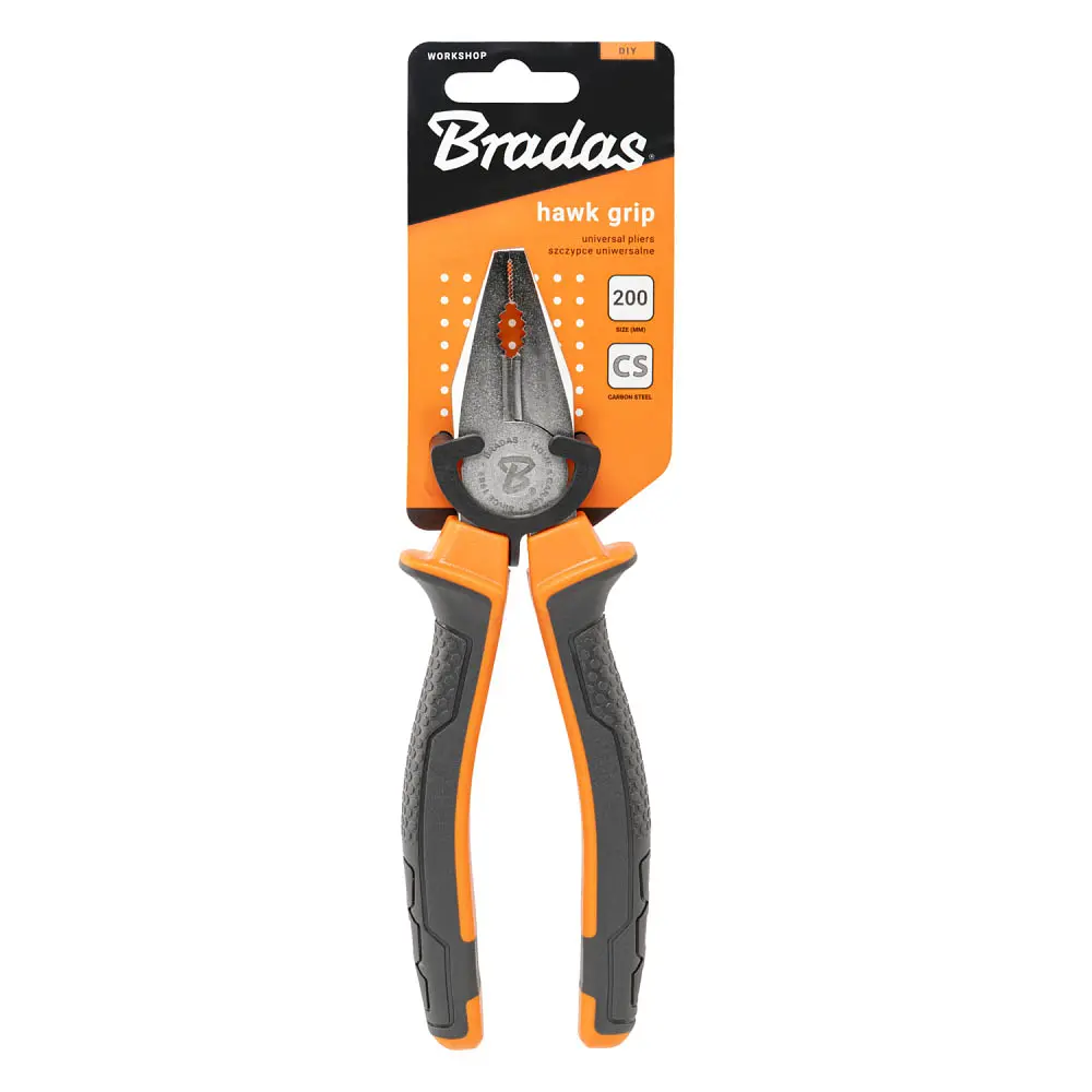 Плоскогубці універсальні Bradas HAWK GRIP, 200 мм (DIY-PL1110/8) - фото 3