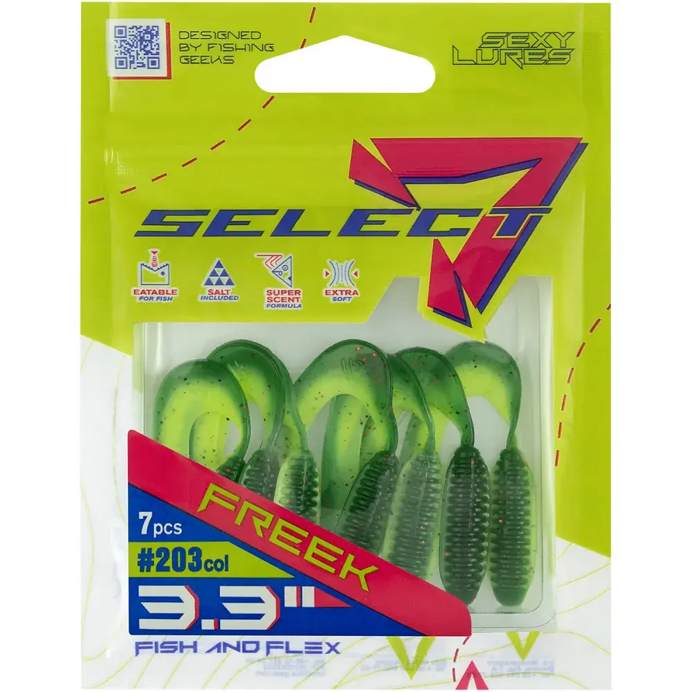 Силикон Select Freek 3.3" 203 FE (7 шт/уп) - фото 2