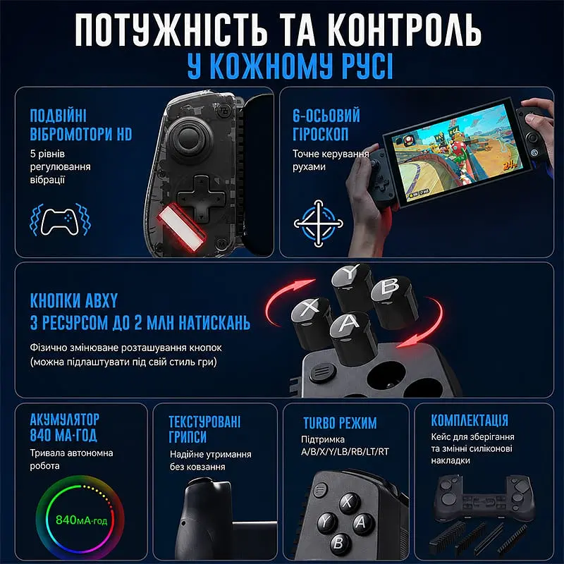 Ігровий контролер GameSir X5s Gamepad мобільний геймпад - фото 5